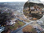 Aerial photos show destruction from deadly Alabama tornado that ripped off roofs and decimated homes