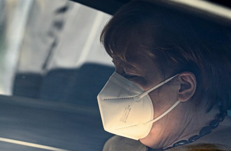Germany’s Merkel points to variant risk as infections drop