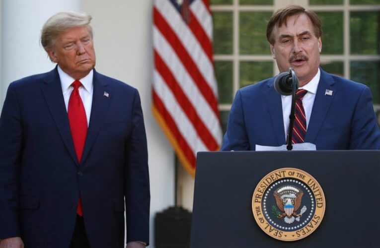 MyPillow Guy among the Trump acolytes picking up the torch