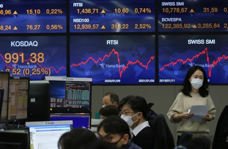Asian shares climb on Wall Street rally, stimulus hopes