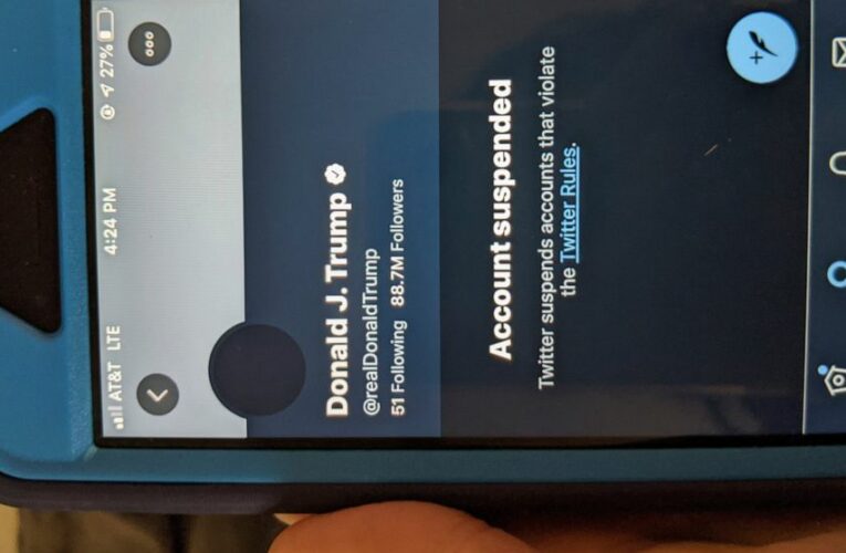 Twitter bans Trump, citing risk of violent incitement