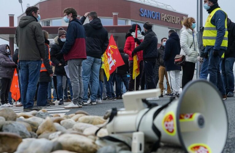 Unions strike over job cuts at French vaccine maker Sanofi