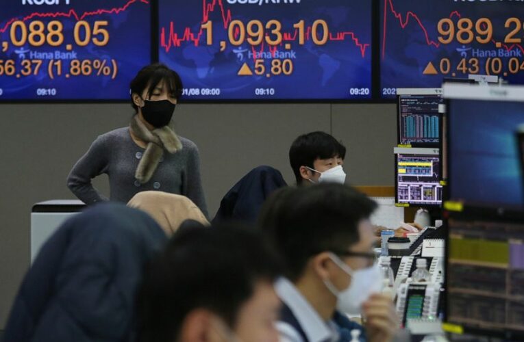 Asian shares mostly up on Wall Street rally, stimulus hopes