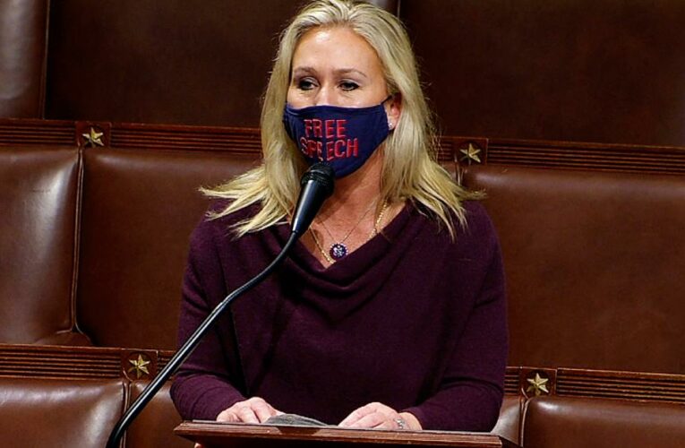 Rep. Marjorie Taylor Greene defends herself on the House floor