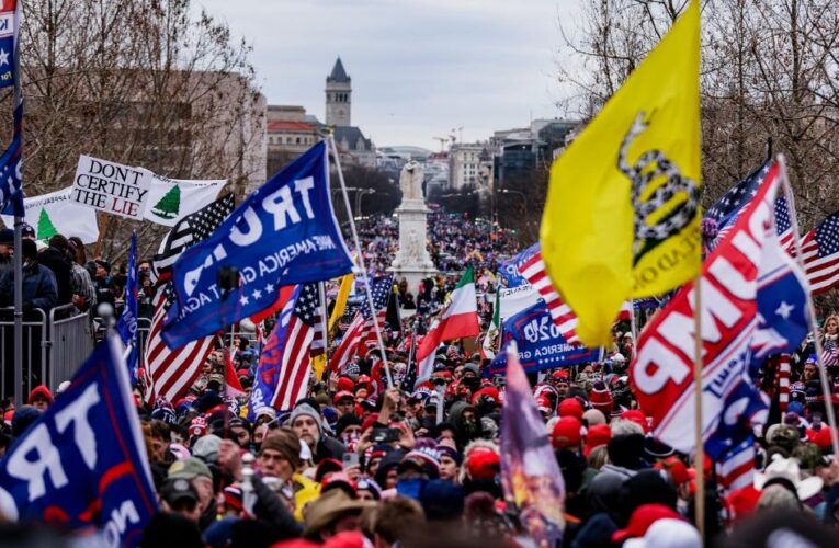Outlandish claims of a stolen election and vaccine fearmongering converged at rallies. Health experts say it poses a unique threat.