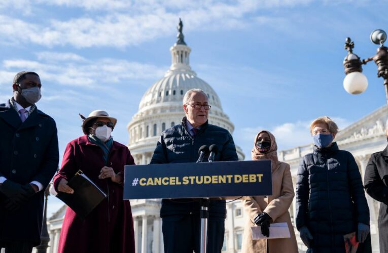 Biden and top Democrats split on how to cancel student debt