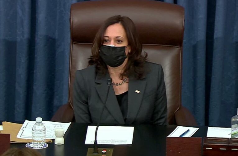 Harris flexes power as Senate tiebreaker