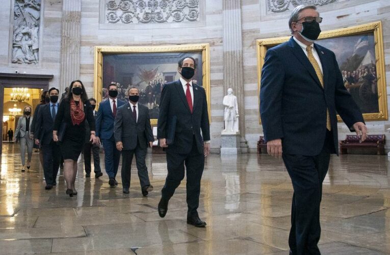 House impeachment managers will show new Capitol security footage today to demonstrate the extent of the violence on January 6