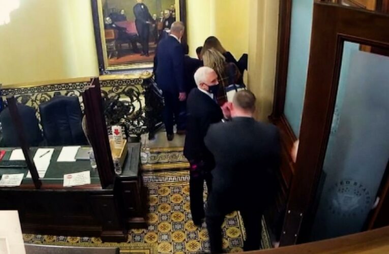 New video shows Pence and family rushed to safety