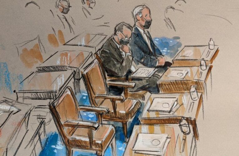Inside the Senate chamber: Sketches of senators and empty desks during Day 3 of the impeachment trial