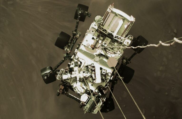 NASA’s Perseverance rover has sent back new color images and a never-before-seen view of what it looks like to land on the red planet