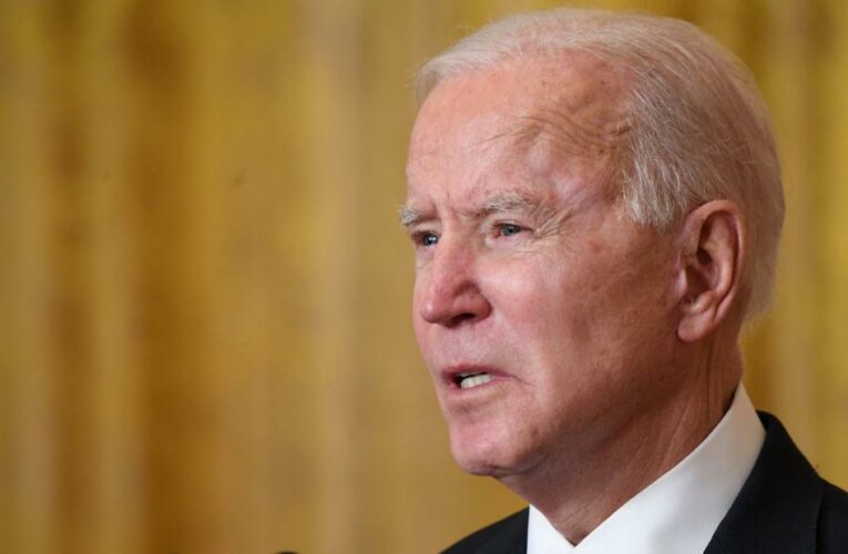 Biden marks 50 million vaccine doses but cautions there’s a ‘long way to go’