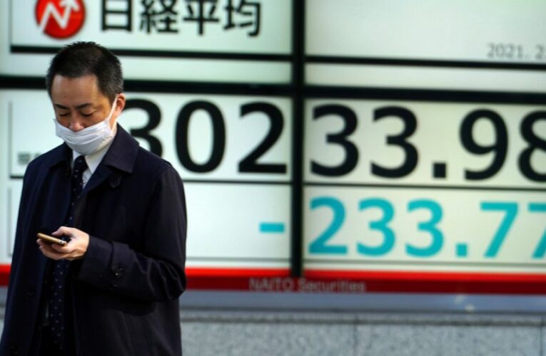 Asian shares slip on profit-taking, hopes grow for recovery