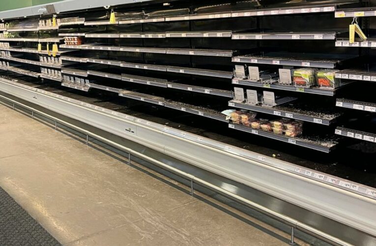Widespread power outages, icy conditions hobble food supply
