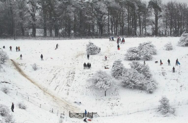 AP PHOTOS: Harsh weather hits Europe, but also brings fun