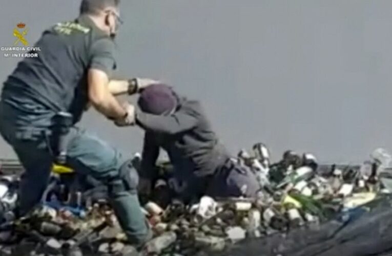 Europe-bound migrants found among recycling glass, toxic ash