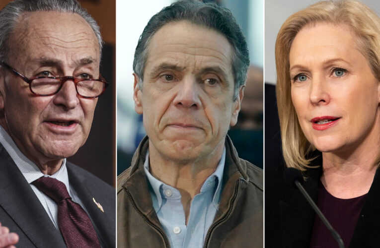 Senate Majority Leader Chuck Schumer and Sen. Kirsten Gillibrand call for NY Gov. Andrew Cuomo to resign in the wake of sexual harassment allegations