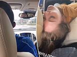 Uber passenger films driver with his eyes closed and his passed out ‘girlfriend’ in passenger seat&nbsp;