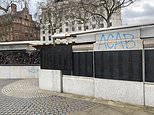 Protesters scrawled ‘all coppers are B******s’ graffiti on Battle of Britain memorial