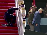 Trump slams media for ignoring Biden’s terrible tumble on Air Force One stairs