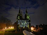 Covid: UK lights up with candle doorstep tribute to dead on first lockdown anniversary