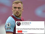 West Ham forward Jarrod Bowen apologises for using the N-word in historic social media post