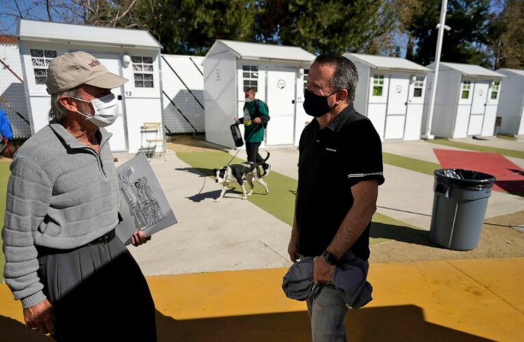 LA opens its first tiny home village to ease homeless crisis