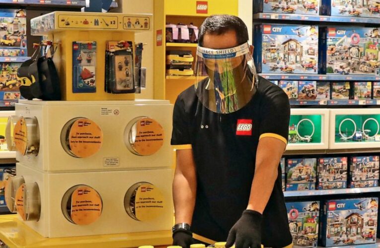 Homebound children drive surge in Lego sales