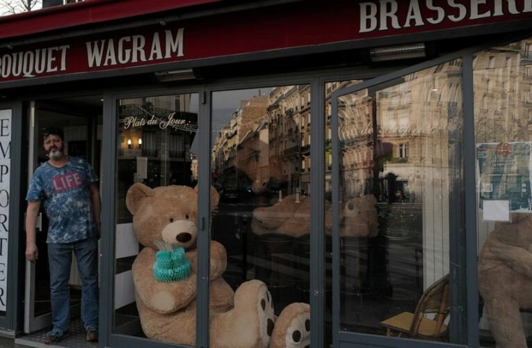 AP PHOTOS: Bookseller keeps Paris plush with teddy bears