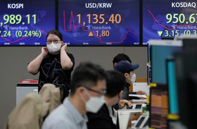 Asian markets mixed after tech sell-off on Wall St