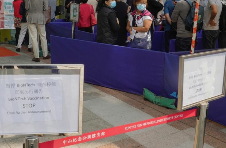 Hong Kong halts use of Pfizer vaccine, cites defective lids
