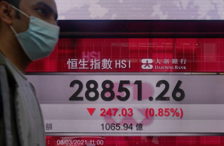 Asian shares trade mixed on recovery hopes, yield worries