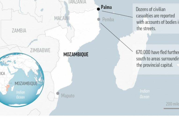 Rebels besiege town in northern Mozambique for fifth day