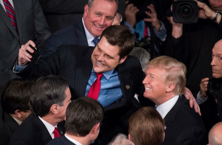 As Rep. Matt Gaetz faces an investigation into sex trafficking allegations, he’s adopted a familiar strategy — one perfected by his political idol