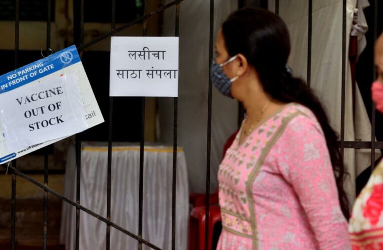 Vaccine supplies have dried up on the ground, with at least five states in India reporting severe shortages and urging federal action
