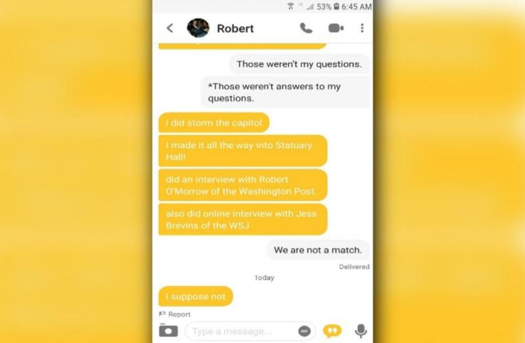 Capitol rioter arrested after being turned in by match on online dating app