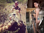 Conservationist who hunts lions and giraffes for  photos on OnlyFans earns over £3,000 a week