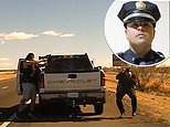 Moment drug dealer, 39, jumps out of his truck and shoots father-of-three cop dead