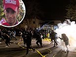 Police fire tear gas at protesters as officer fatally shoots man 10 miles from George Floyd killing