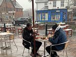 At last, it’s the Glorious 12th! Thirsty drinkers rush to pubs in the snow at midnight