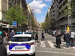 Gunman ‘executes man in gangland hit’ outside Paris hospital and leaves security guard wounded