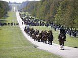 Crowds heading to Prince Philip’s funeral are far smaller than Harry and Meghan’s wedding