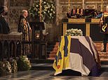 Prince Philip’s coffin is lowered into 200-year-old vault below St George’s Chapel