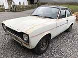 Rusty 1975 two-door Ford Escort that has never been restored set to fetch £25,000 at auction