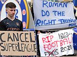 Chelsea fans gather to protest against club’s controversial European Super League involvement