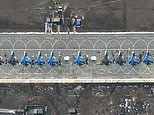 On a Russian base just 100 miles from the border, 15 supersonic strike jets await Putin’s orders