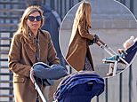 Casual Carrie Symonds takes son Wilfred for a walk