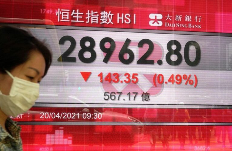 Asian stock markets mixed after Wall St decline