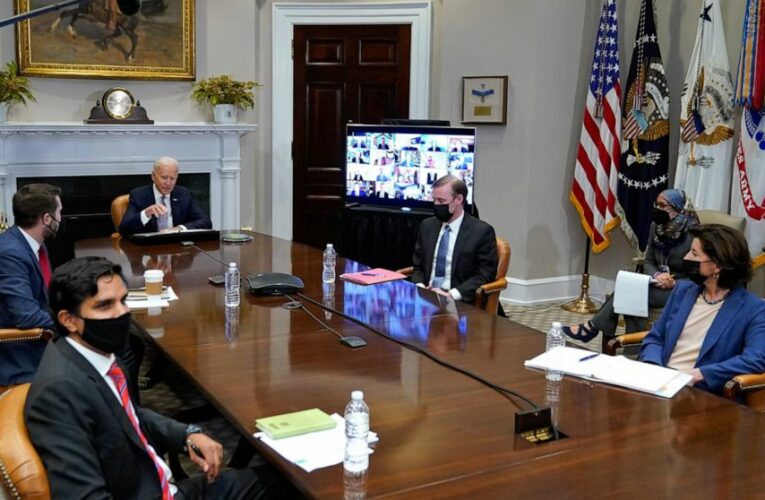 Biden tells execs US needs to invest, lead in computer chips