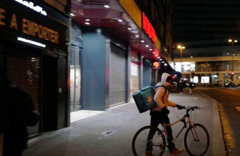 UK Deliveroo riders strike over pay, gig work conditions